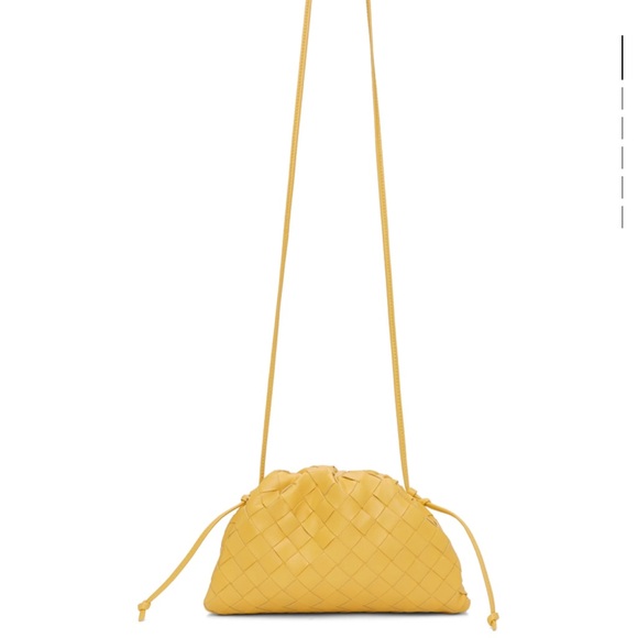 Authentic Bottega Veneta Yellow intrecciato leather mini clutch 💛 - Picture 3 of 9